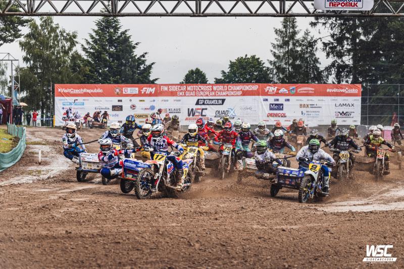 Vanluchene kicks it up a gear at 2024 FIM World Sidecarcross Championship Round 4 in Kramolin