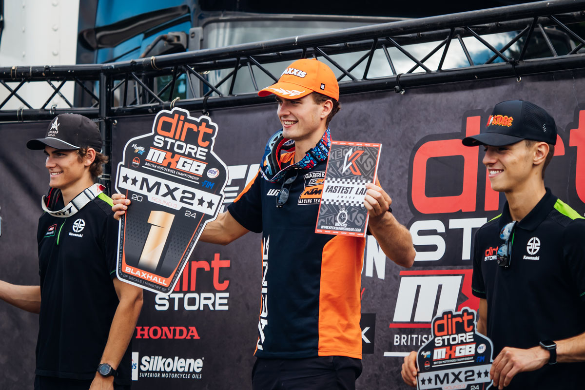 "Flawless" MX2 race win for Cas Valk & Gabriel SS24 KTM at MXGB Blaxhall round!