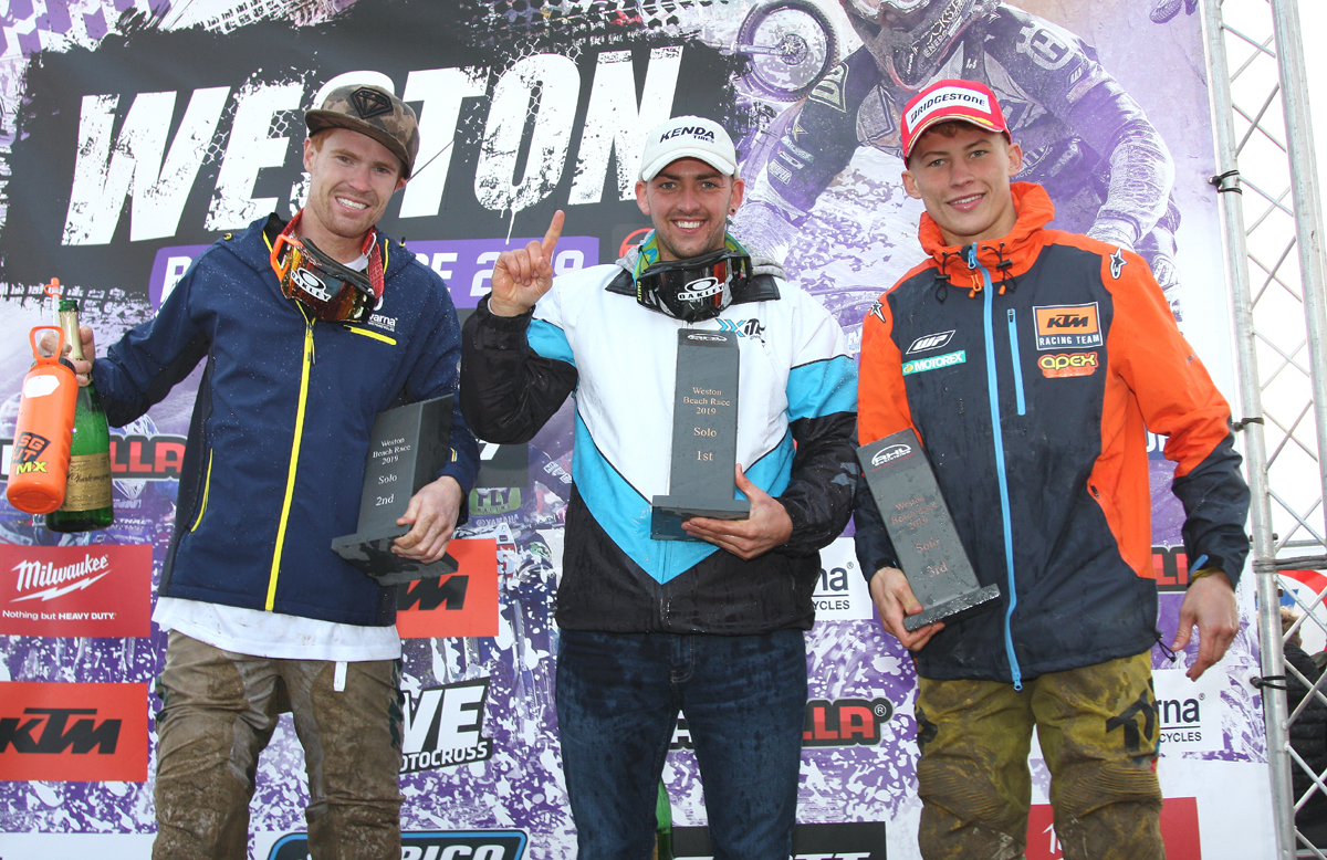 2019 Weston Beach Race Podium