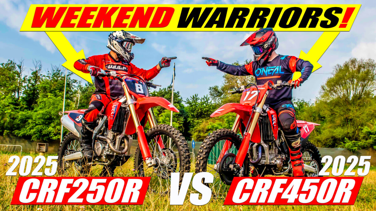 2025 Honda CRF450R vs CRF250R | Real World SHOOTOUT!