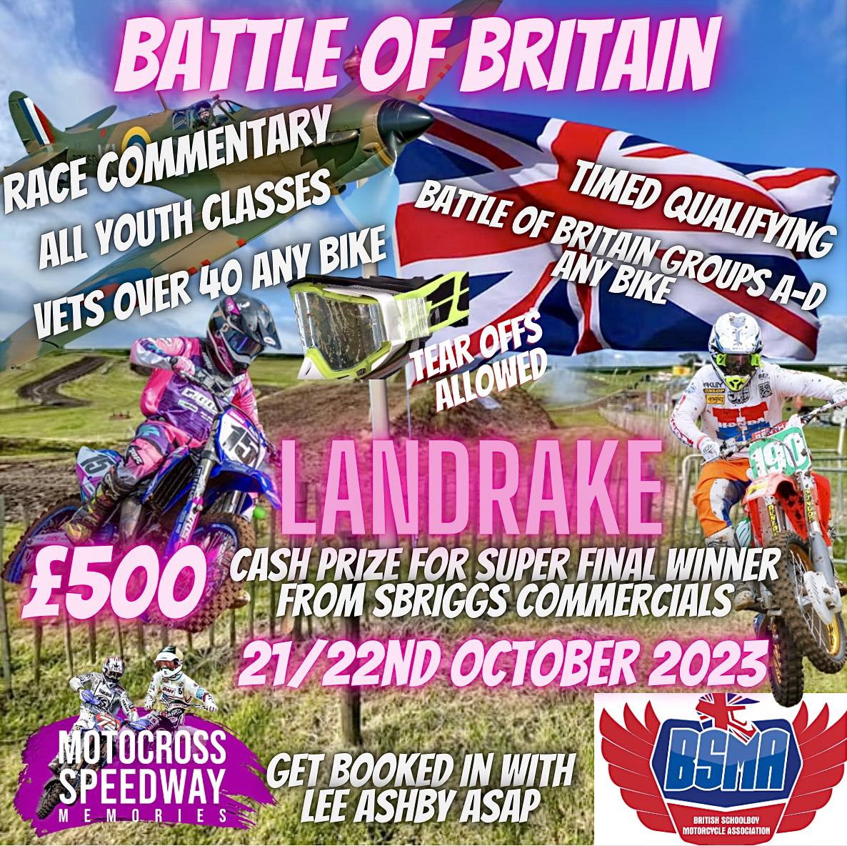 2023 Battle of Britain Motocross New Date and Venue plus added Youth