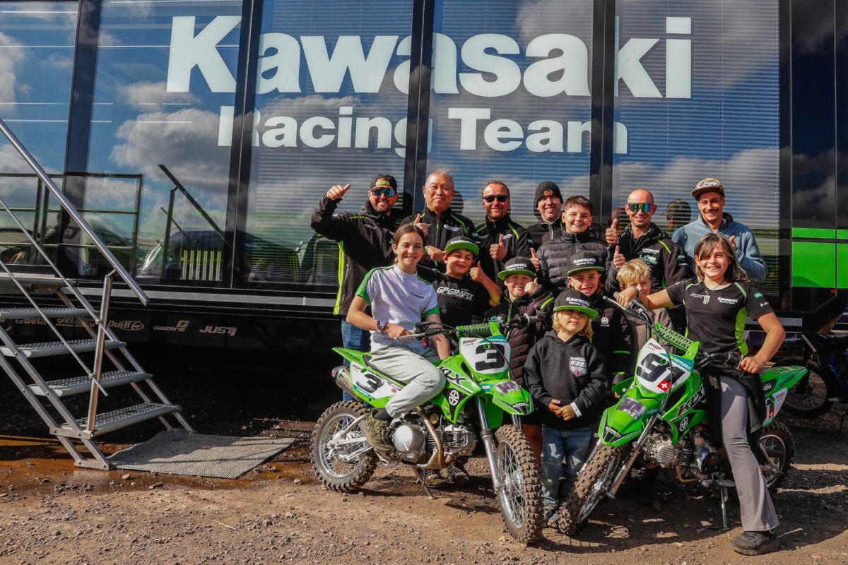 Kawasaki Team Green Riders Enjoy Exclusive Visit to KRT at MXON