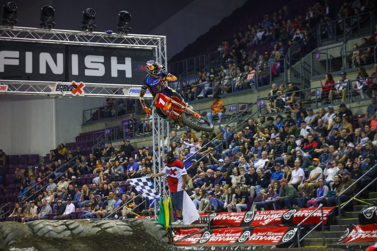 Trystan Hart Wins 2024 EnduroCross Series Opener with Jonny Walker second