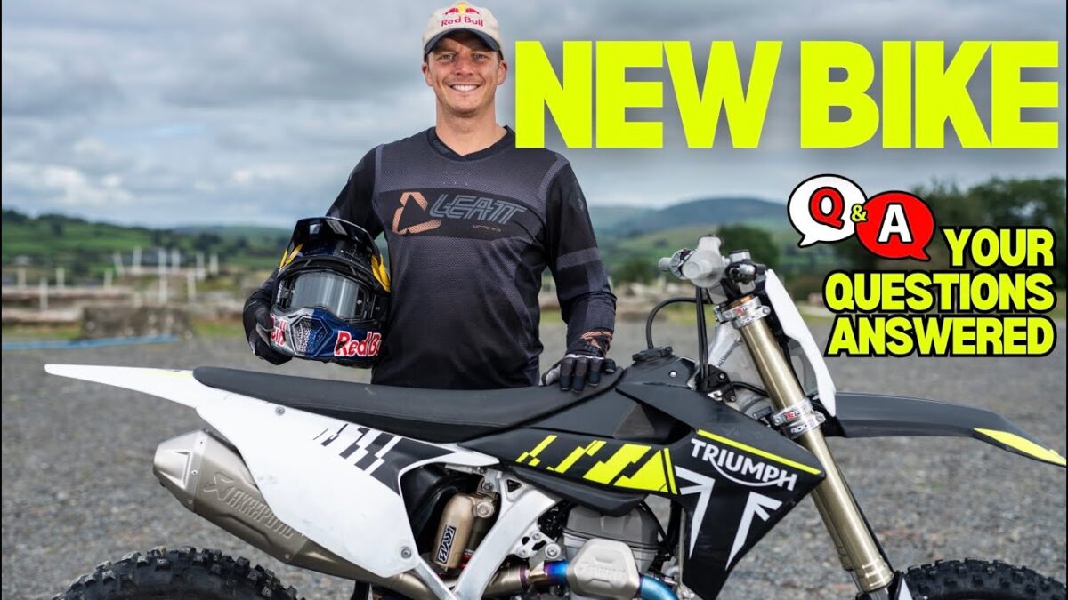 Jonny Walker rides the Triumph TF250X Bike