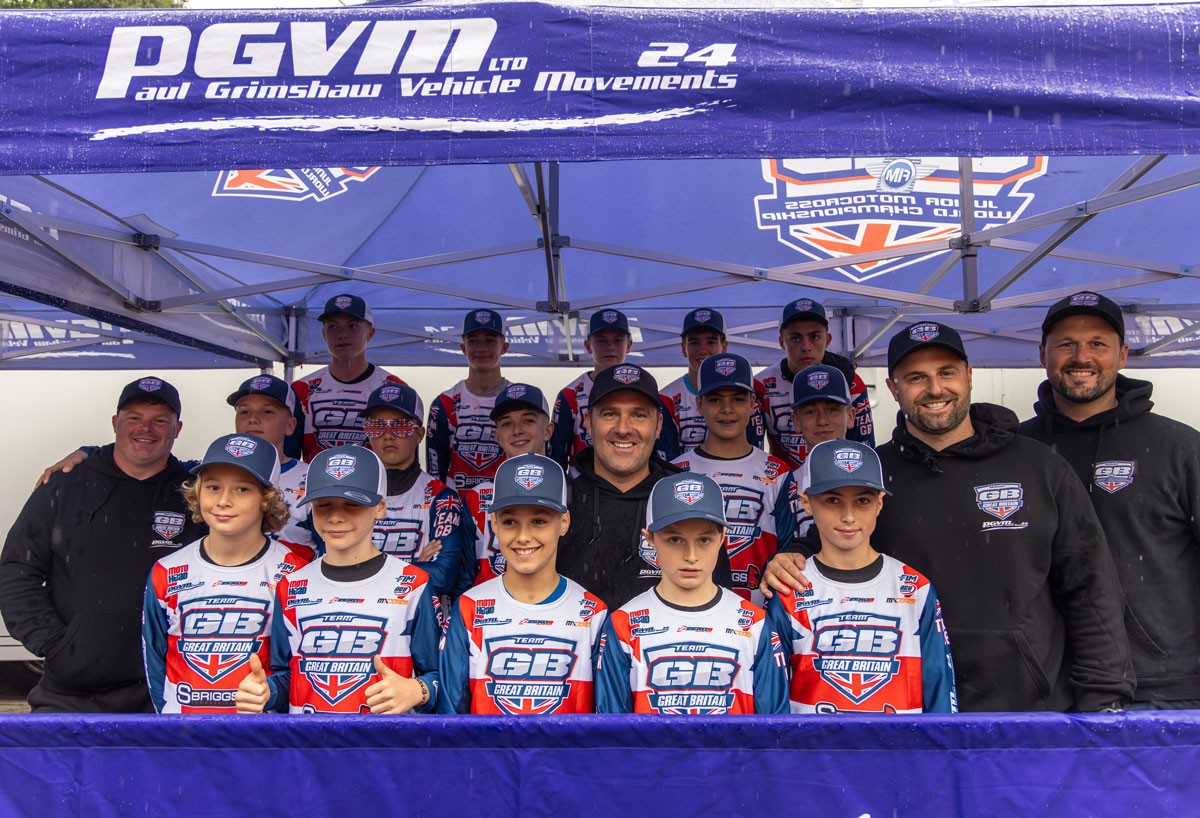 Team GB on the FIM Junior Motocross Championship Podium in Holland!