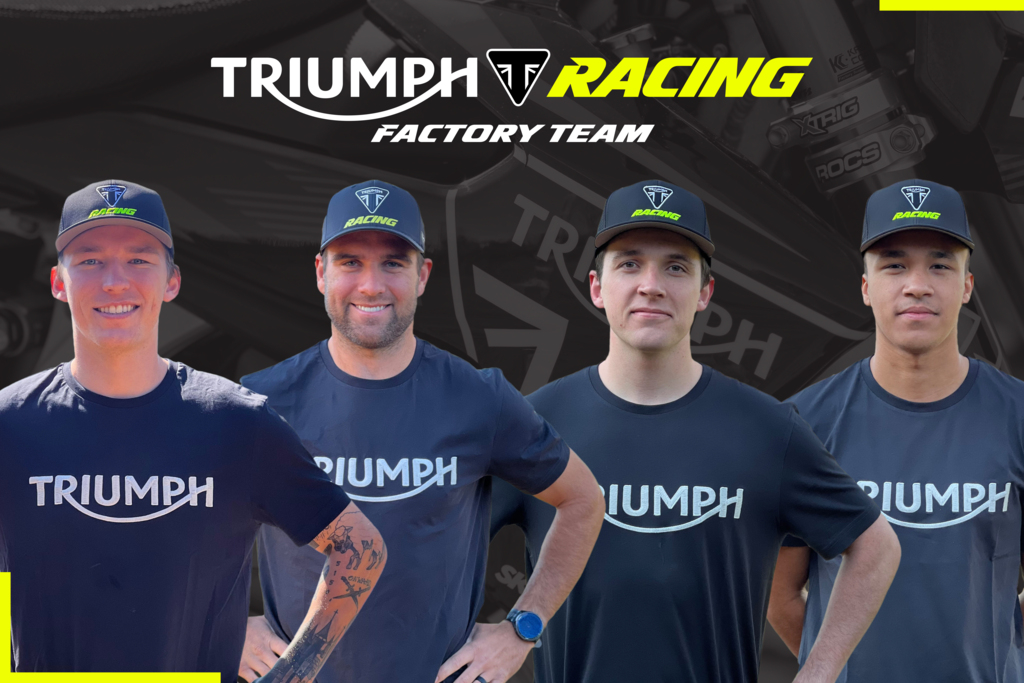 Triumph Factory Racing announce four-man SMX team for 2025