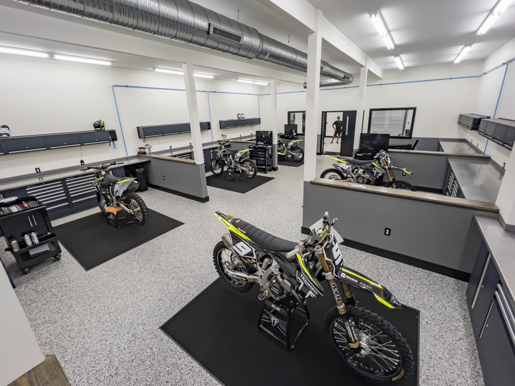 The state-of-the art Triumph Factory Racing facility