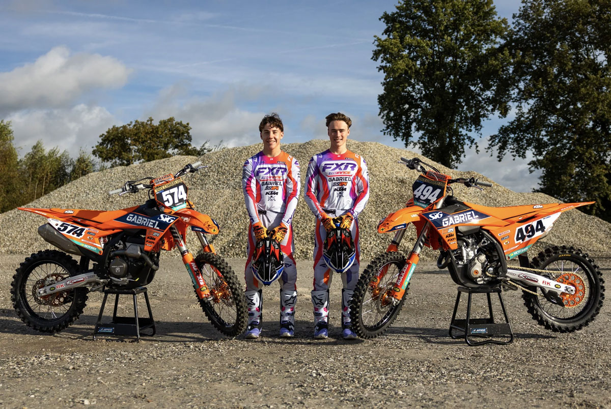 Gabriel SS24 KTM Factory Junior in for 2025 Hawkstone International MX