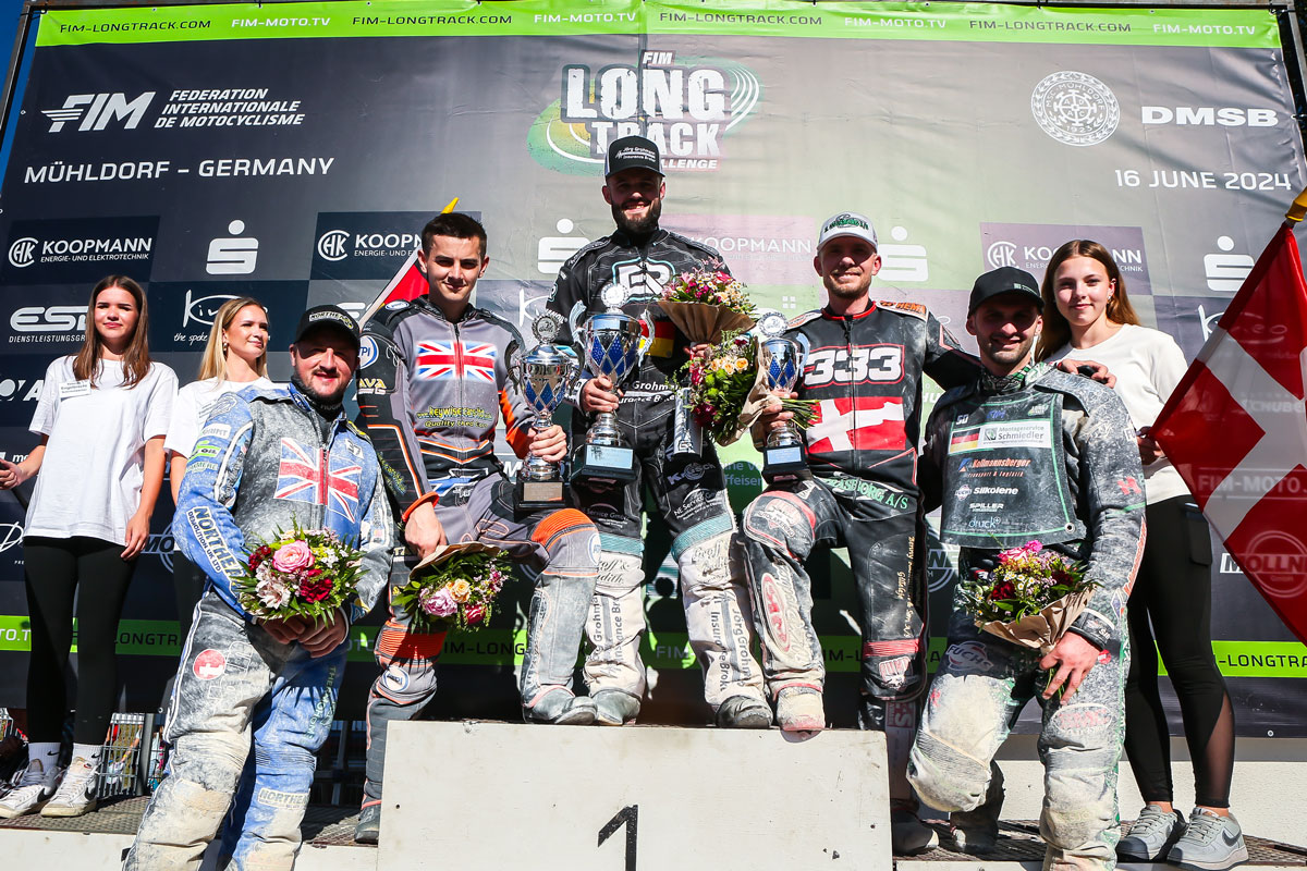 Wajtknecht & Harris make it through! 2024 FIM Long Track World Championship Challenge