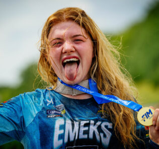 Champ Lucy Barker shines at European Womens MX Championship finale in Germany!