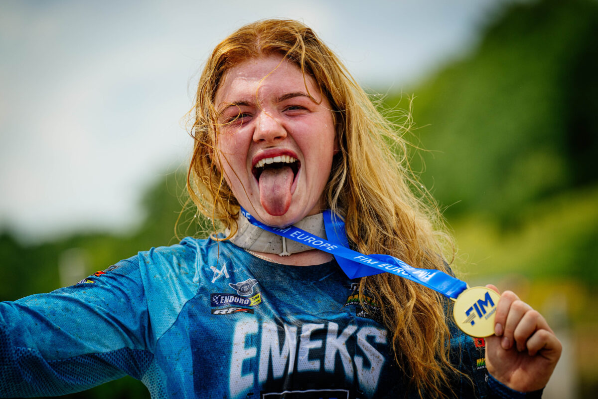 Champ Lucy Barker shines at European Womens MX Championship finale in Germany!