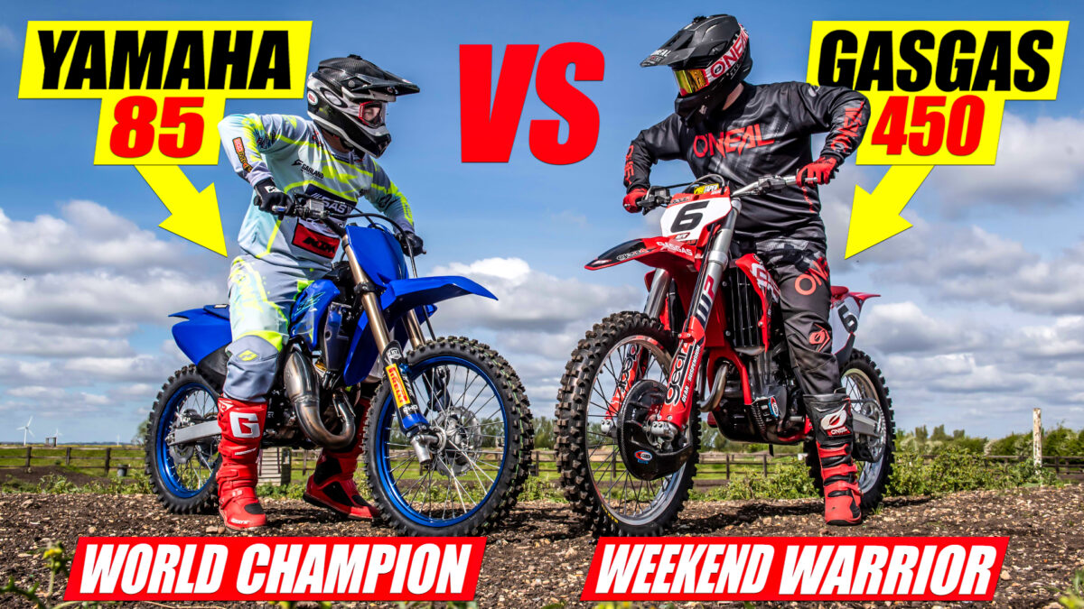 VIDEO: World Champion on 85cc vs Weekend Warrior on 450 4 Stroke!